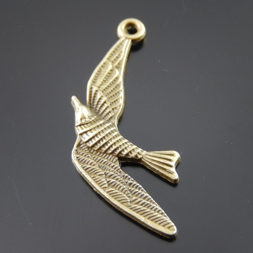 18pcs Antiqued Bronze Swallow Bird Alloy Charm Bracelet Pendant Making 33*16*3mm