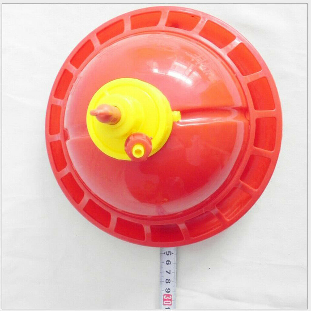 Plastic Chicken Waterer Domestic Fowl Feeding Water Supplies Fountain Bowl