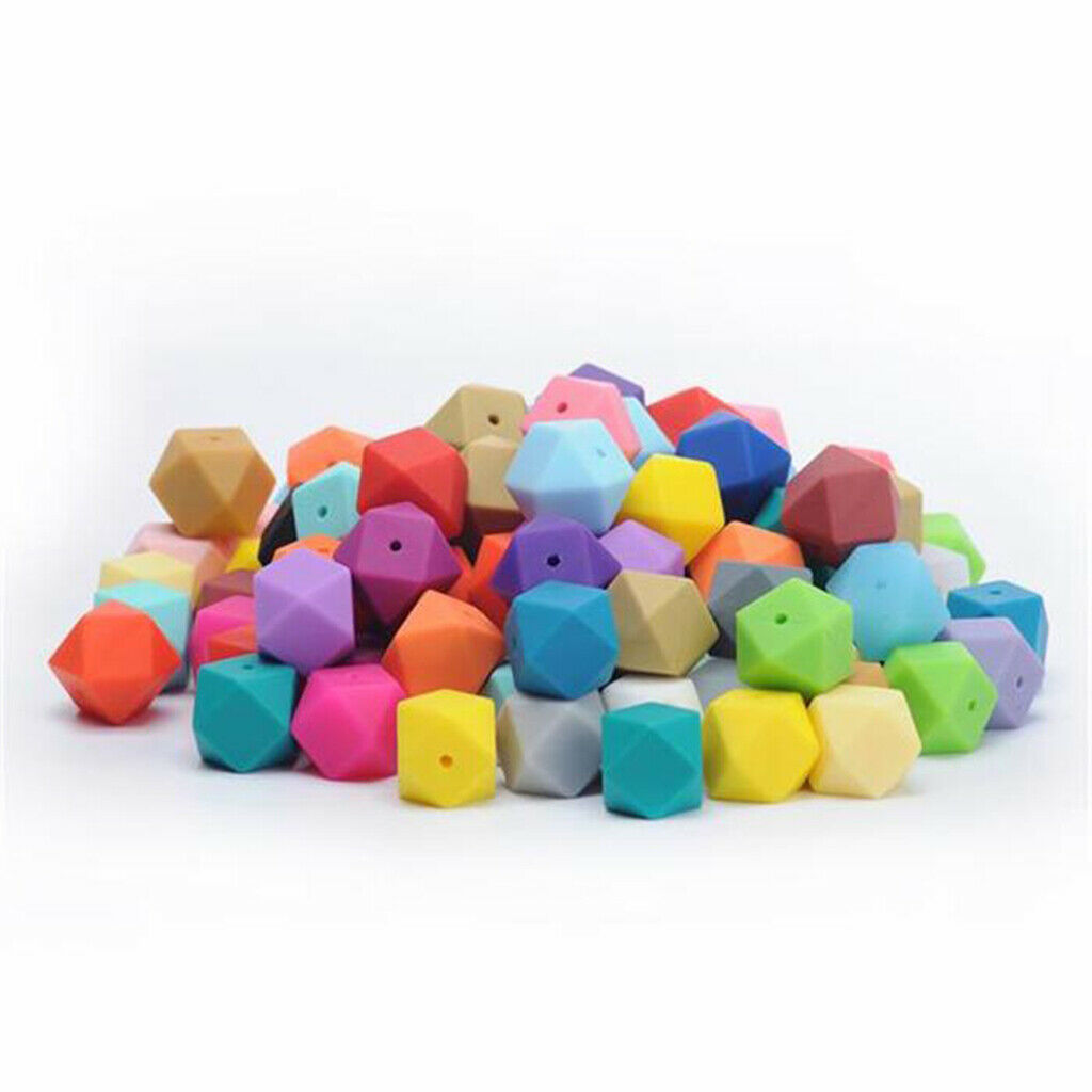 Baby Teething DIY Necklace Teether BPA-Free Beads Silicone Purple