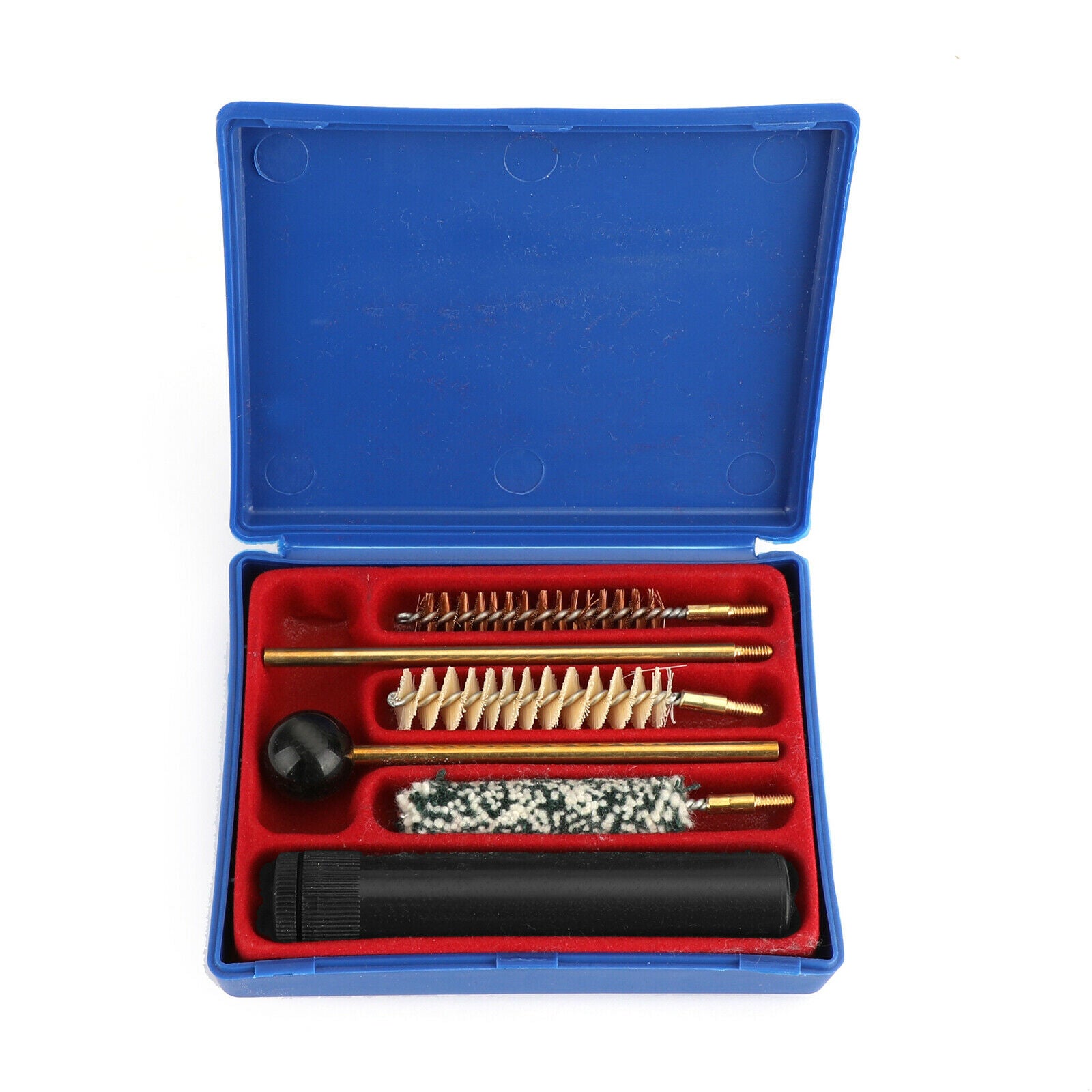 Universal Brushes Gun Cleaning Kit for Cal .38 .357 9mm Pistol and Revolver CA