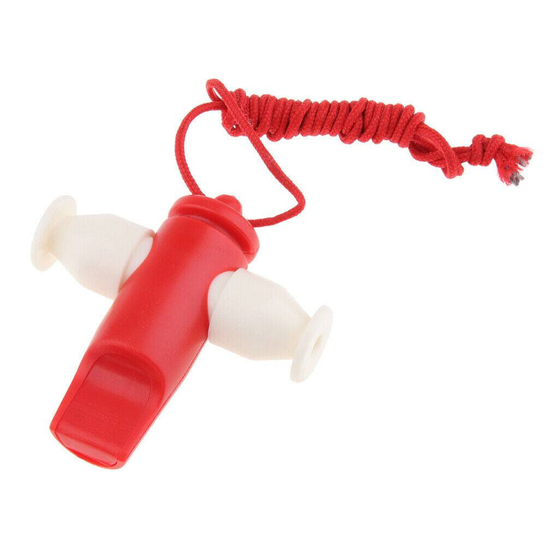 Environmental Plastic Samba Whistle With Red Rope for Children Gift 2.4x2.3inch