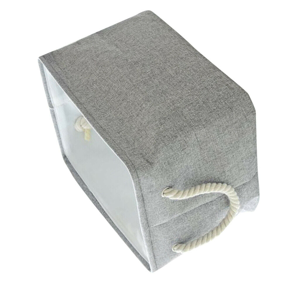 Children Room Toys Clothes Storage Basket Hamper Laundry Organizer Grey