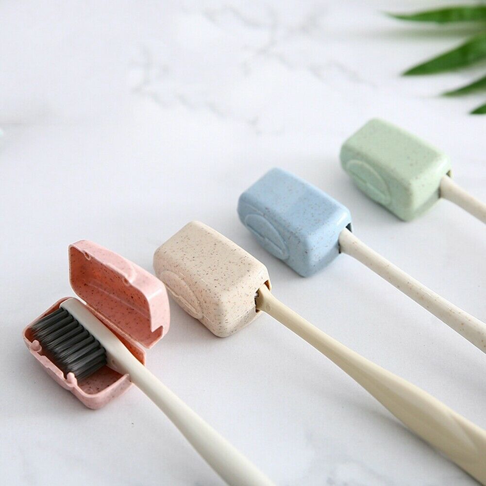 4Pcs Portable Toothbrush Head Cover Case Cap Travel Brush Cleaner Protector