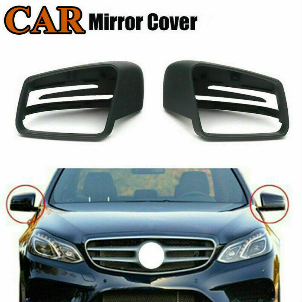 2Pcs Mirror Cover Cap Casing For Mercedes S/E/C-Class 2007-2013 2128100364