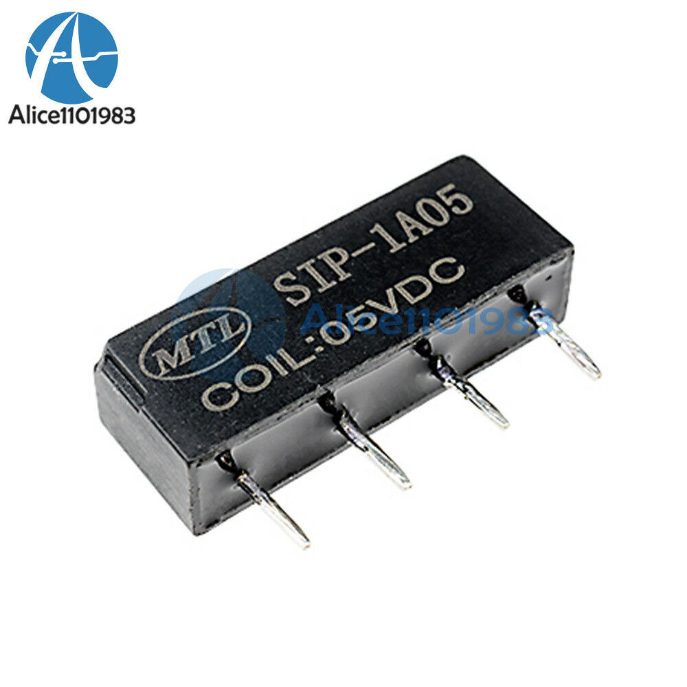 10PCS 5V Relay SIP-1A05 Reed Switch Relay for PAN CHANG Relay 4PIN New