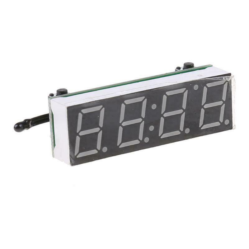 Digital Car LED Electronic Clock Time Temperature Voltage 3 in 1 Meter 12V 5-20V