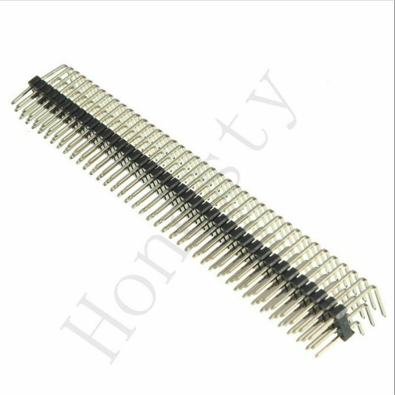 90 Degree 2.54mm 3x40P Male Pins Three Row Right Angle Pin Header Connector