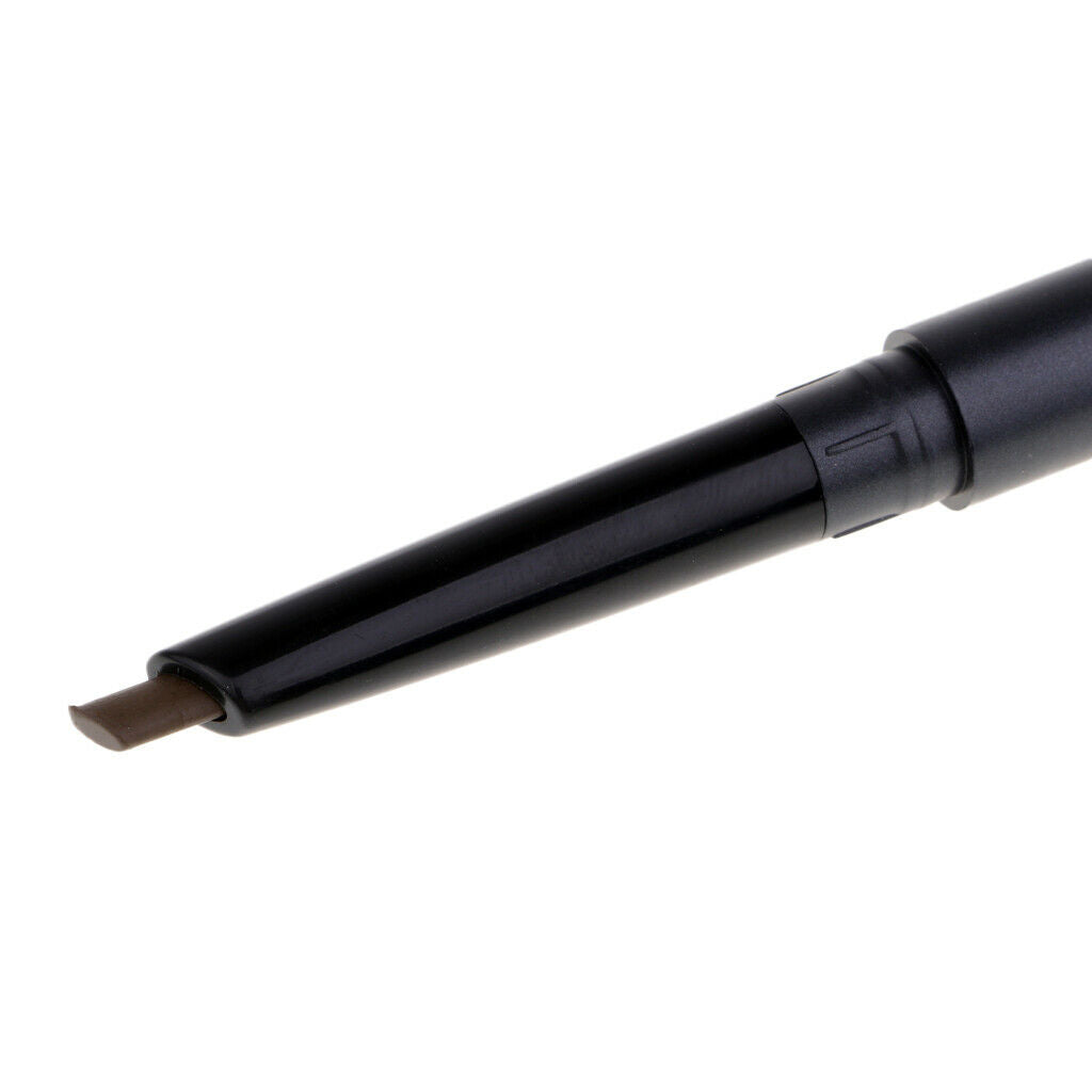 4 Colors Waterproof Automatic Eyebrow Cosmetic Pencil w/ Brush Light Coffee