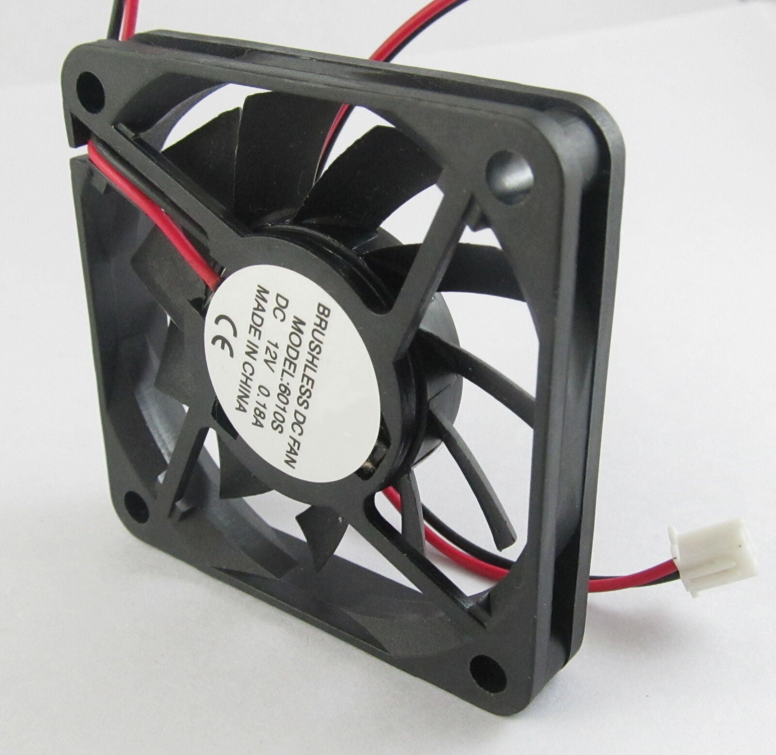 1pc 60mm 6010 60x60x10mm Brushless 12V DC Cooling Fan 11 Blade 2pin connectors