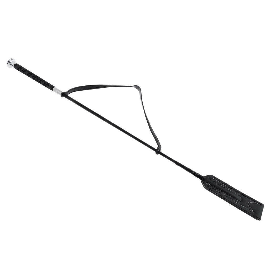 Equestrian Riding Crop Jump Bat Fiberglass Shaft with Leather Slapper