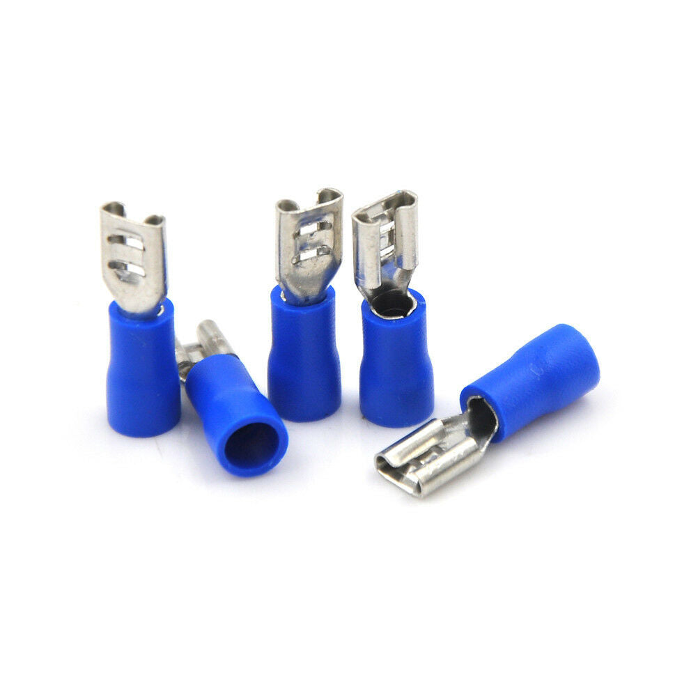 20PCS 0.187" 4.8mm Crimp Terminal Terminator Female Spade Connector Bl.l8