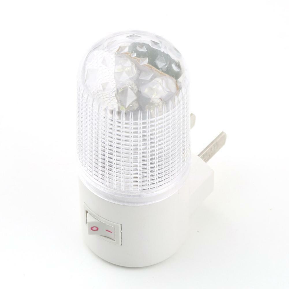 3W Plug Night Light Bedside Lamp Wall Mounted 4-LED Bedroom Lighting Bright Bulb