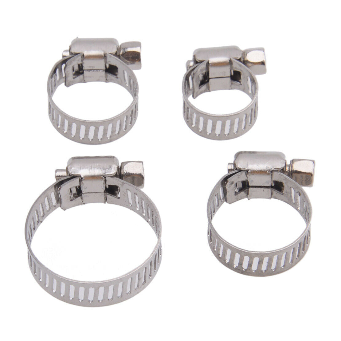 60pcs/set Stainless Steel Clamp Wire Assortment Hoop Hose Clamps for Fuel Line