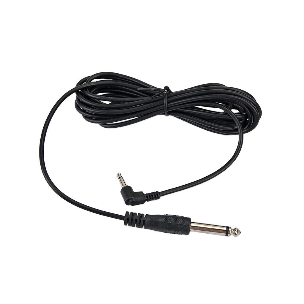 1x 6.35mm To 3.5mm Electric Guitar Audio Connect Cable Cord for Bass
