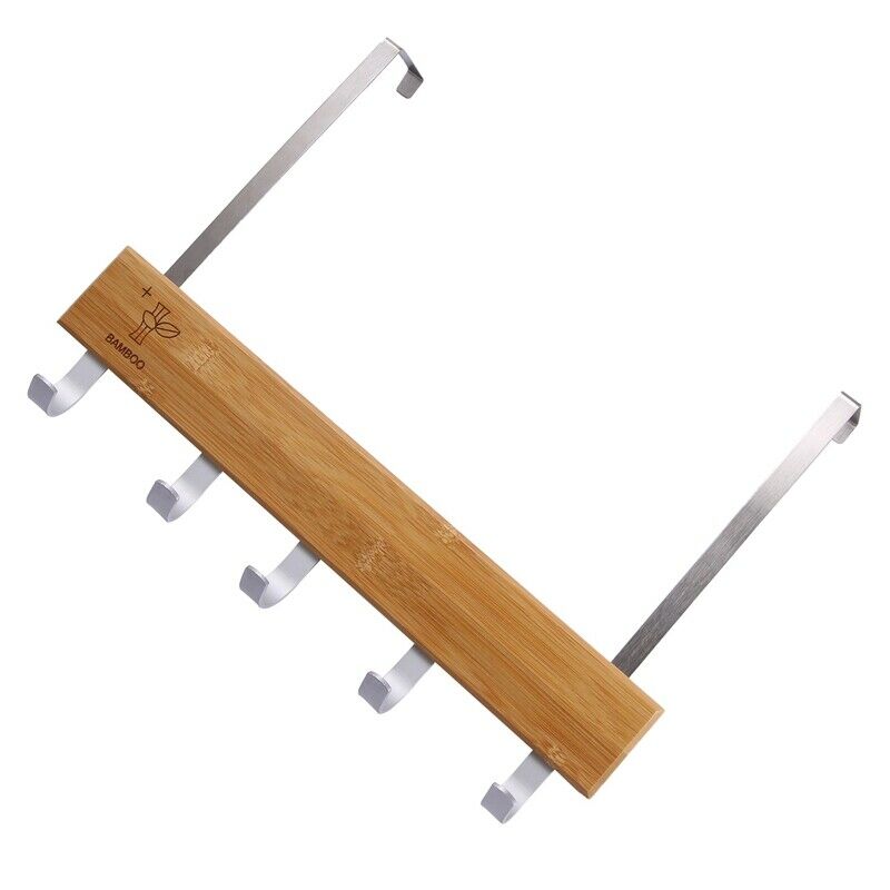 Over Door Hooks Multifunction Hanging Rack Wooden Coat Hanger Door Hook Rack WT1