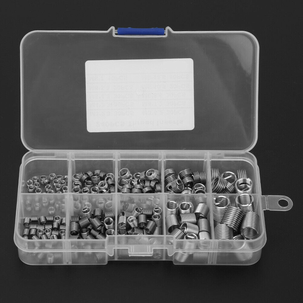 240pcs Wire Screw Sleeve Thread Repair Insert Kit For Automotive Parts