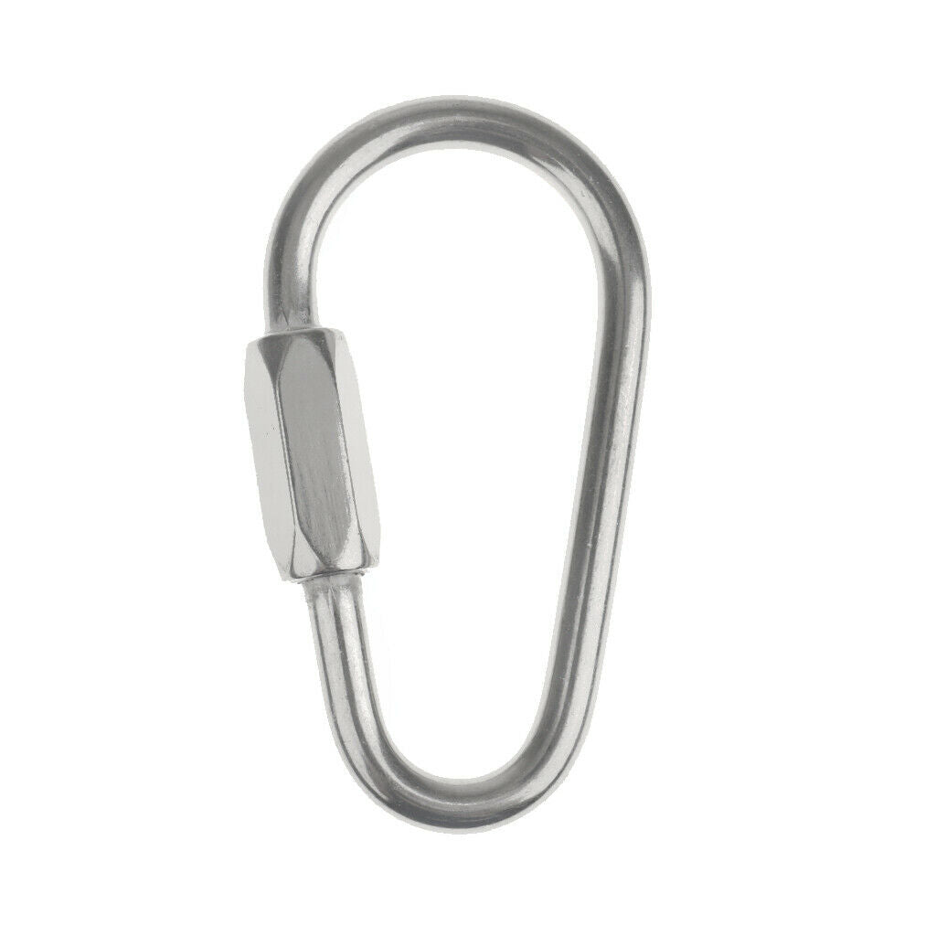 Safety Buckle Rock Climbing Carabiner Screw Lock Bottle Hook Hanging 33KN