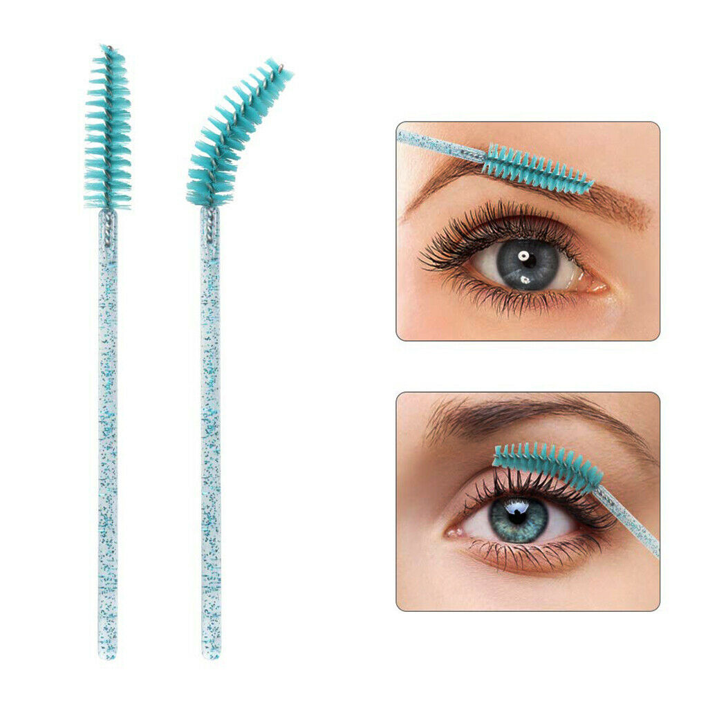 200Pcs Eye Lash Brushes Extension Applicator Crystal Rod Mascara Wands