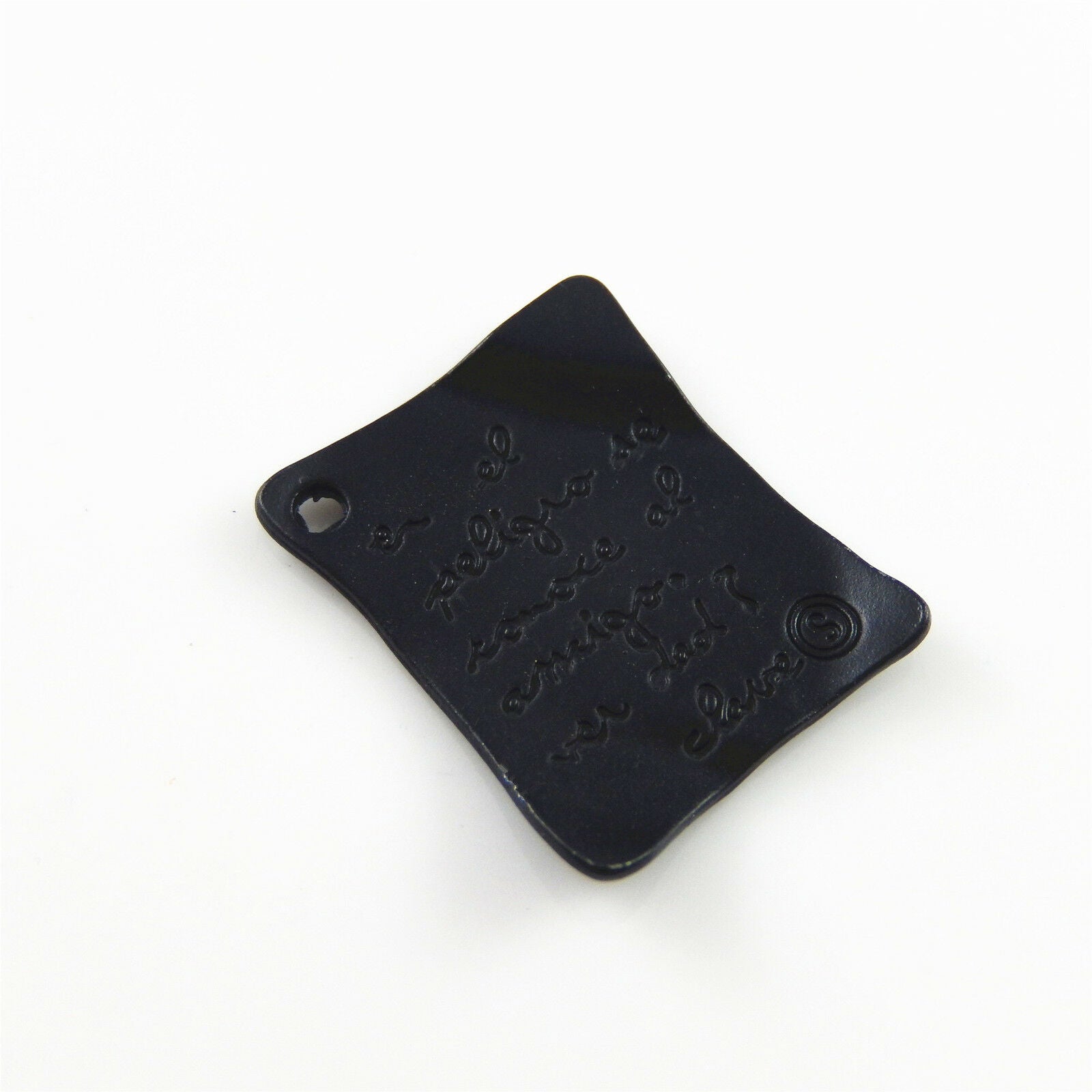 8 pcs Matte Black Book Page Alloy Charm Pendant Jewelry Making Crafts 25*20*2mm