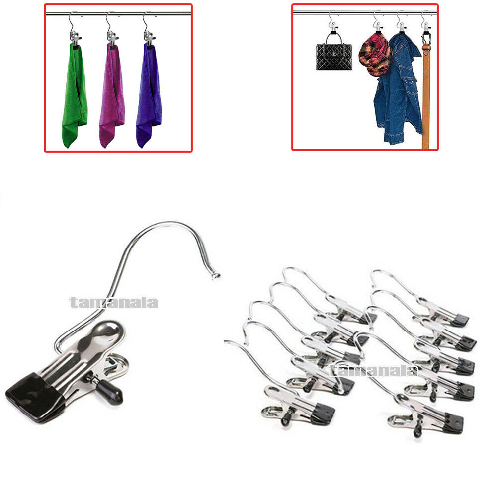 10pcs/Lot Metal Clip Peg Veil Scarf Clothes Display Hanger Random Color