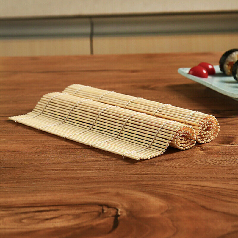 Heavy Duty Bamboo Sushi Mat Rice Roller Rolling Maker Tool Supplies Kitchen BDA