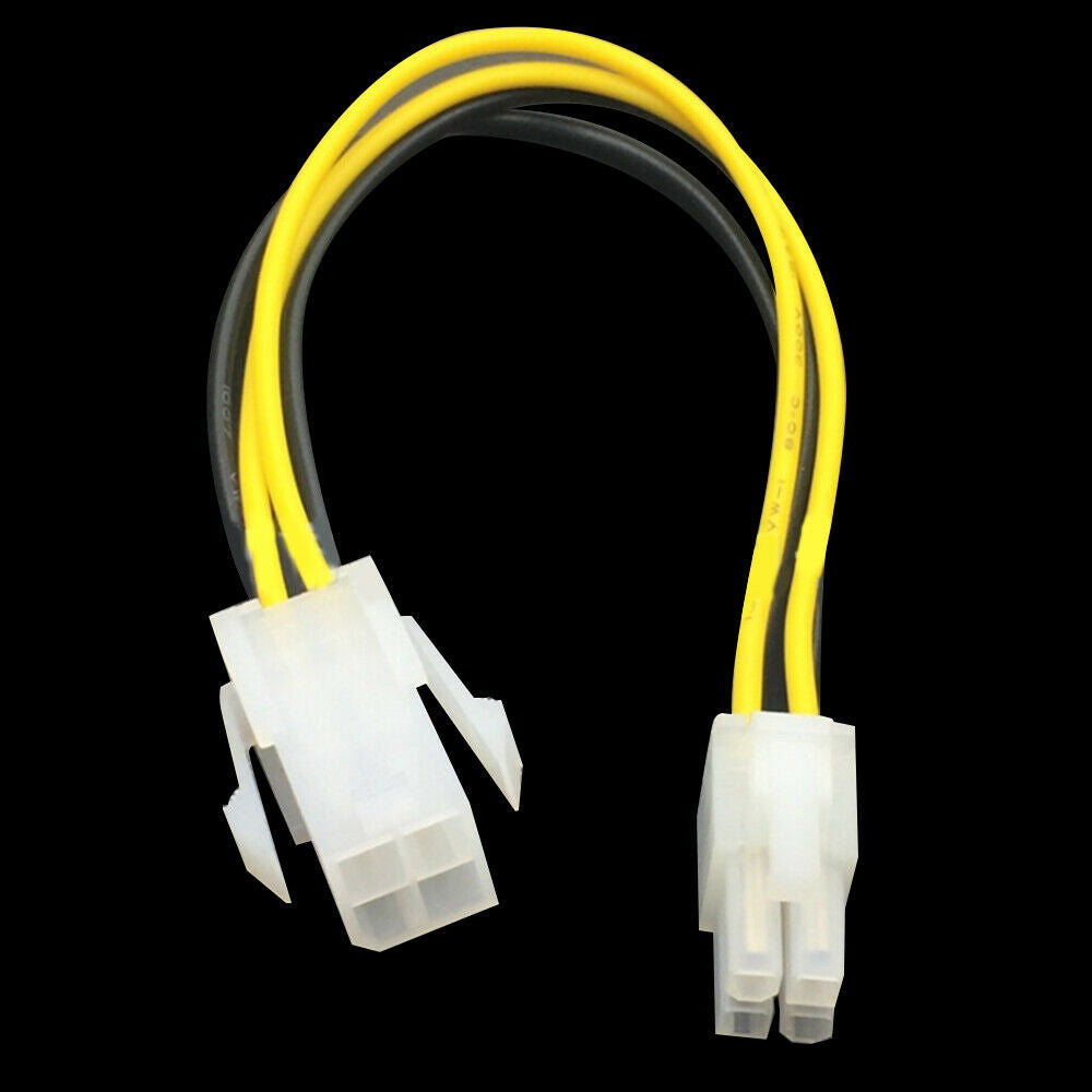 1Pcs 18cm ATX 4 Pin Male to Female PC CPU Power Supply Extension Cable Cord