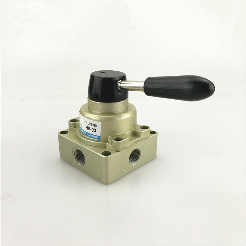 1PCS Pneumatic Equipment Cylinder with a metal adjustable lever hand valve HV-03