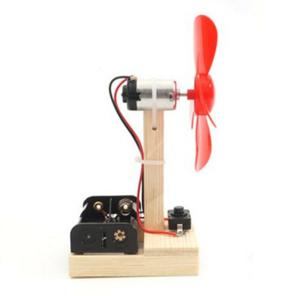 DC Motor Kit Kids DIY Mini Electric Motor Shaft Blades Propeller, Science
