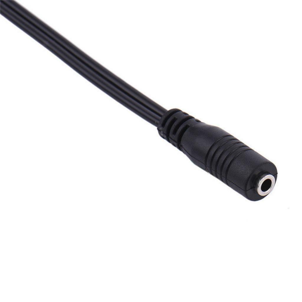 3.5mm Stereo Female   to 2 RCA Male Cable Adapter Cord For HDTV Speaker