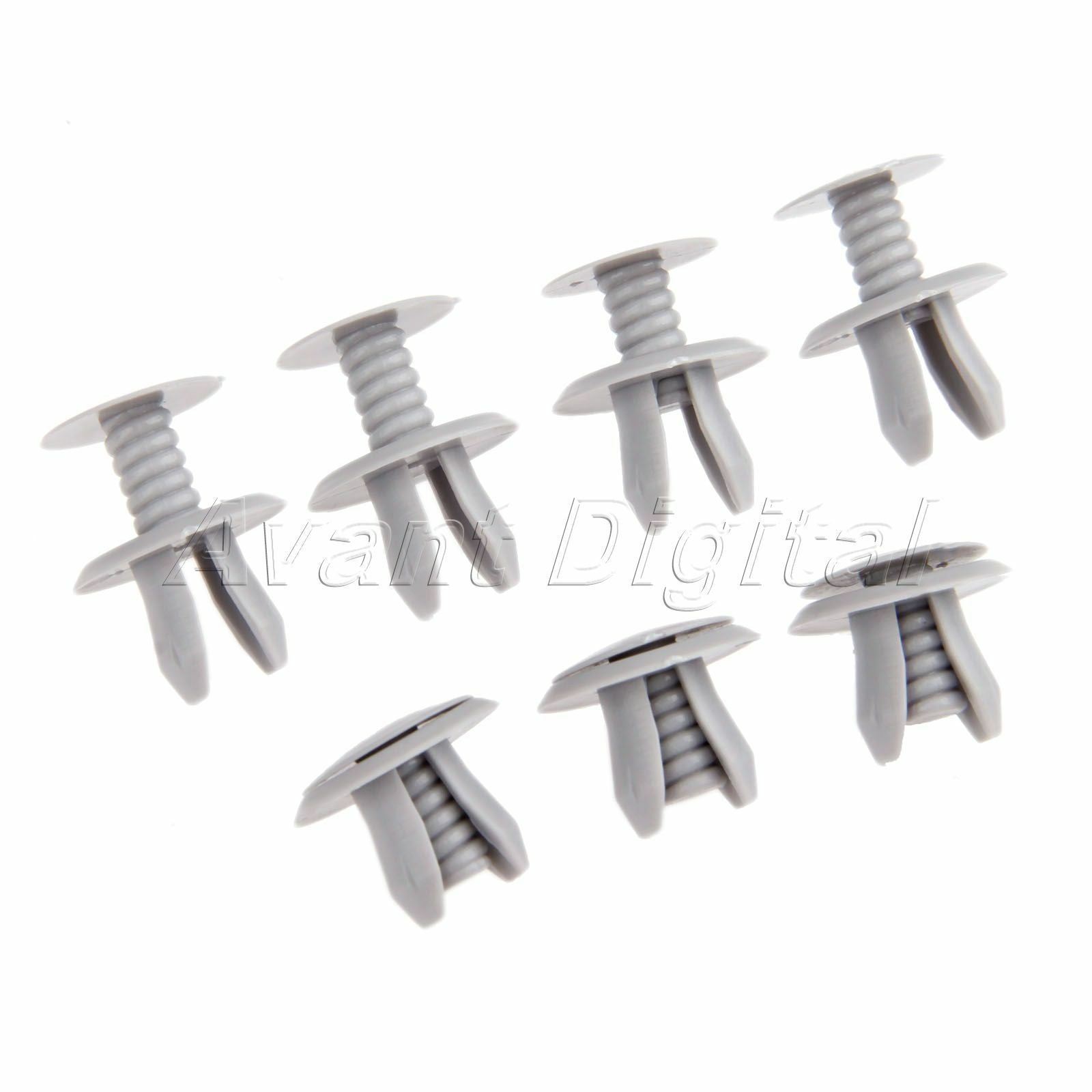 100Pcs Auto Car Gray Plastic Fastener Door Panel Clips for  T4 T5 Transporter