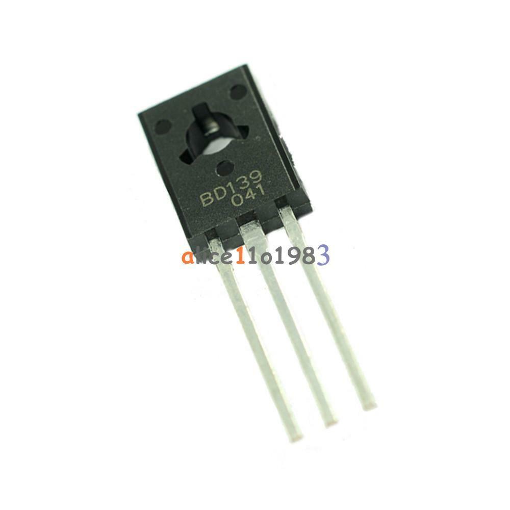 10Pcs BD139 TRANSISTOR NPN 1.5A 80V TO126 NEW