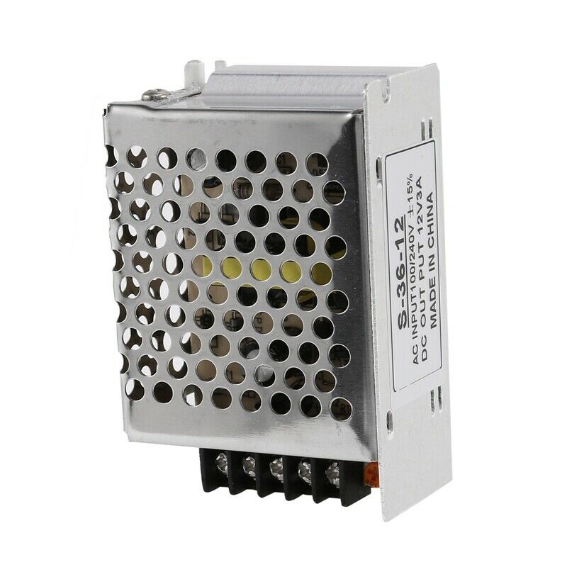 AC 100V~240V to DC 12V 3A 36W Voltage Transformer Switch Led Strip Power SupplB8