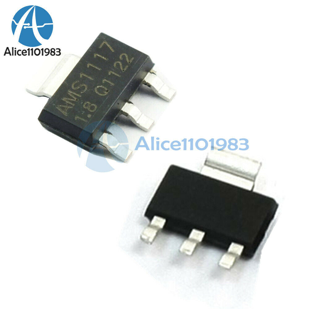 20PCS AMS1117-1.8 AMS1117 LM1117 1.8V 1A SOT-223 Voltage Regulator 1117V1.8