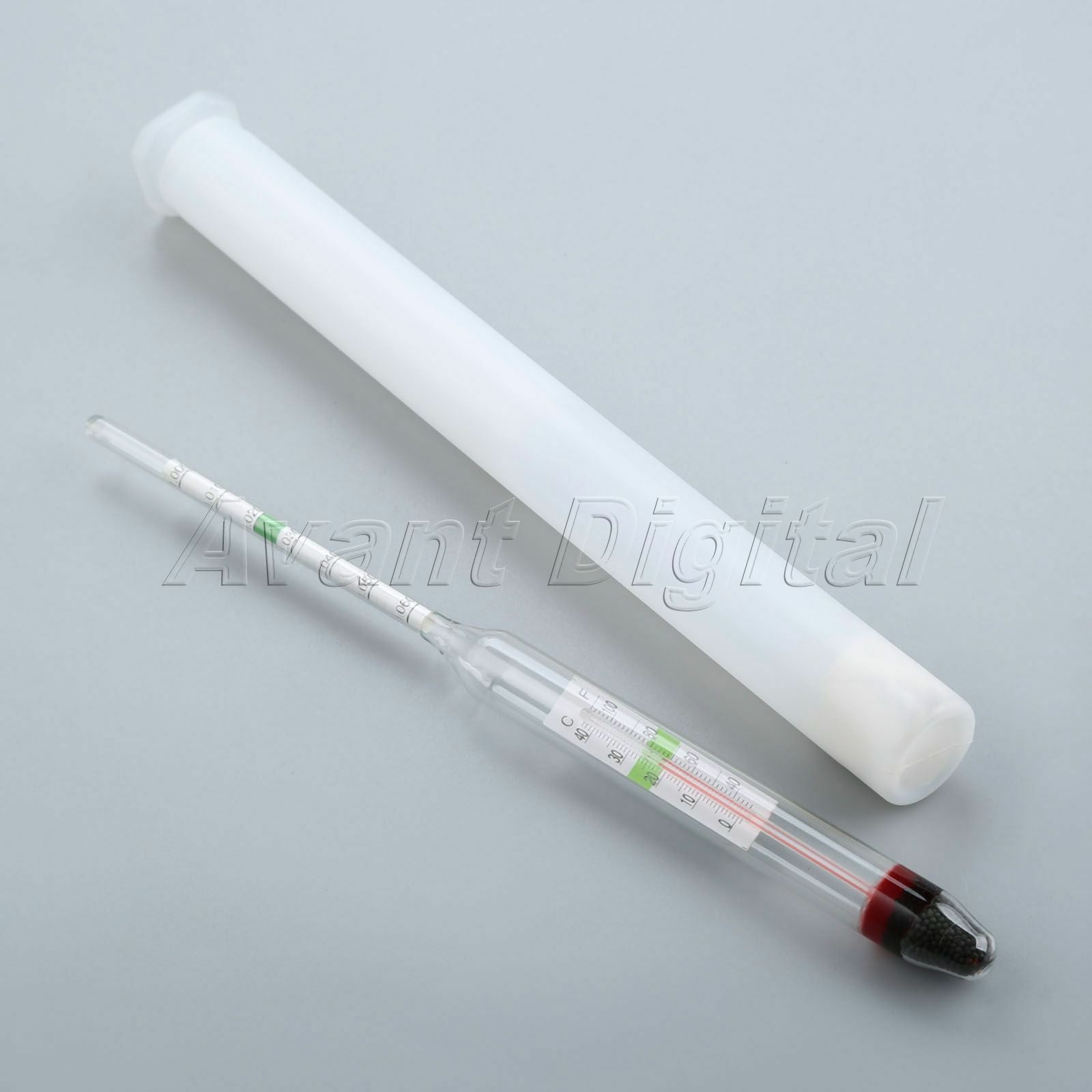 Aquarium Glass Float Hydrometer With Thermometer Salt Marine Water Indicator 1PC