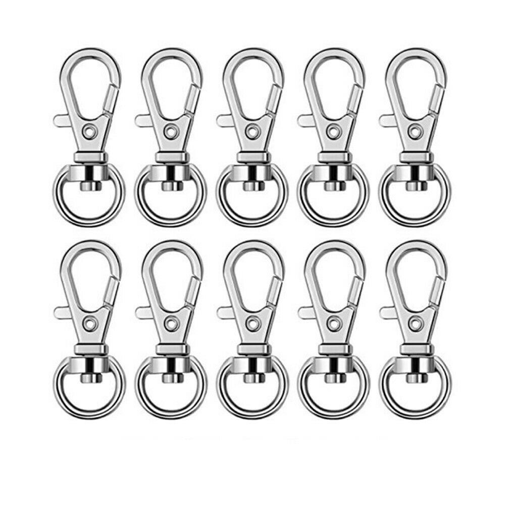 50 sets of metal twist lanyard twist locks for split key rings