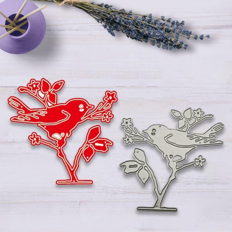 Bird Tree Metal Cutting Dies Stencils DIY Scrapbooking Album Paper Card Template