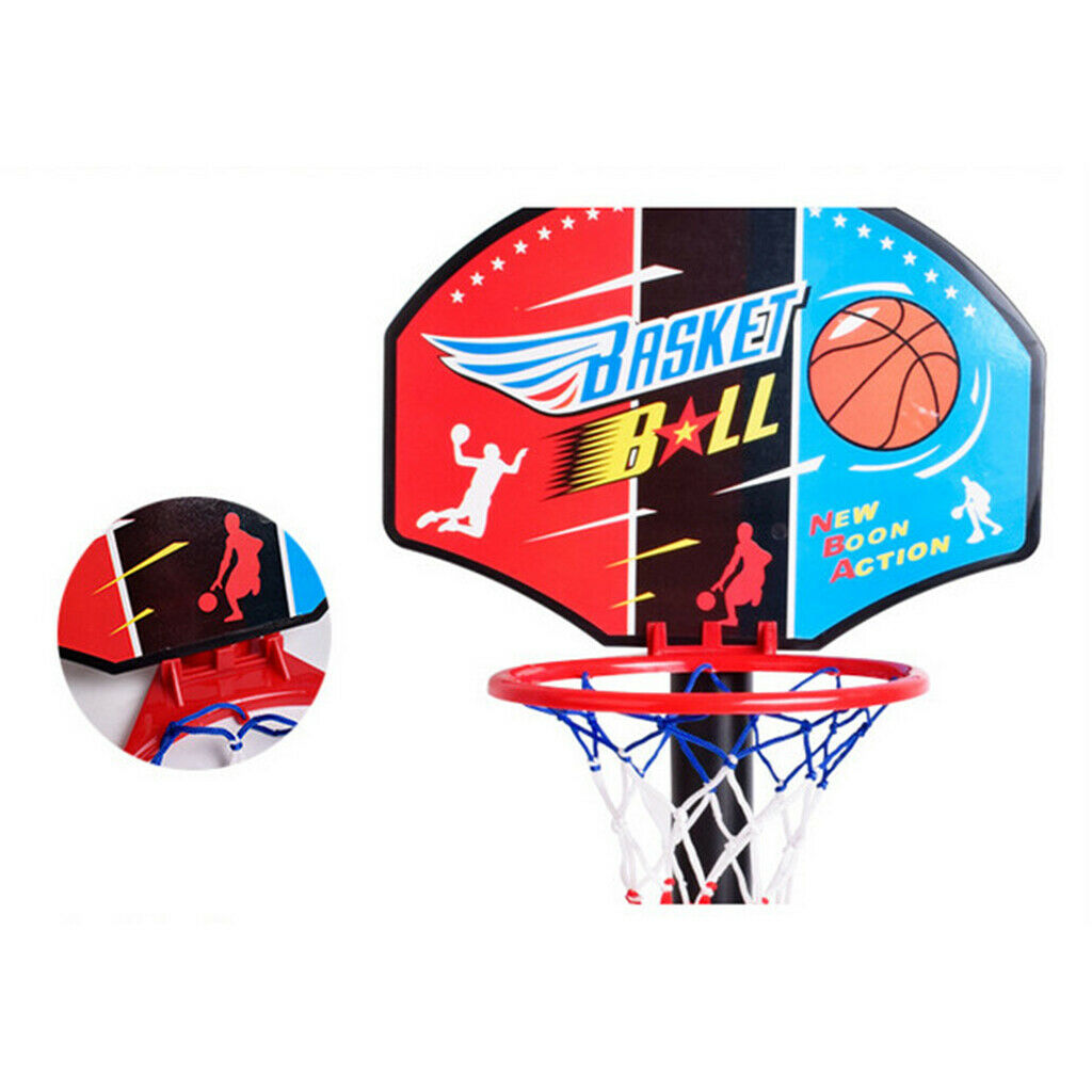 Portable Kids Basketball Stand Set Basket Hoop