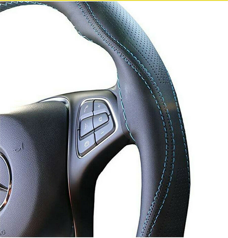 Manual Sewing Steering Wheel Covers Three-dimensional Anti-slip Protector Cover