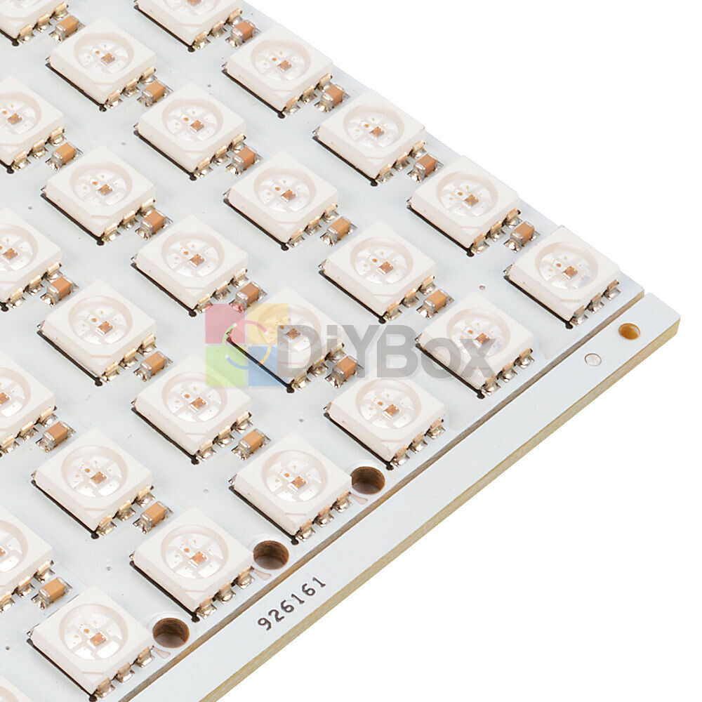5V WS2812B 8x8 64-Bit Full Color 5050 RGB LED Lamp Panel Light For Arduino OS857