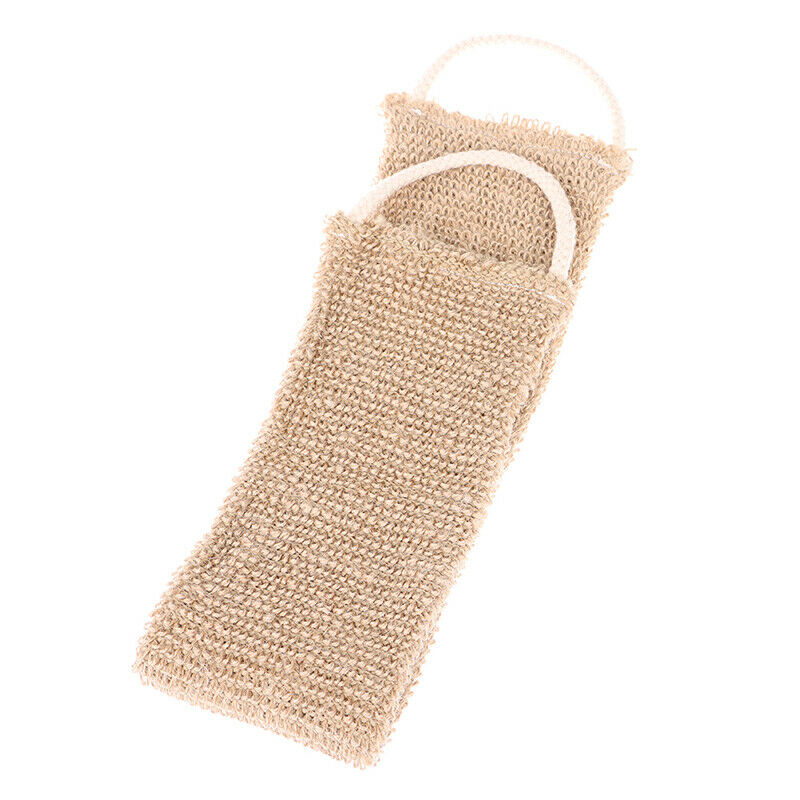 1Pcs Burlap Bath Towel Shower Back Body Exfoliating Belt Scrubber Strap C.l8