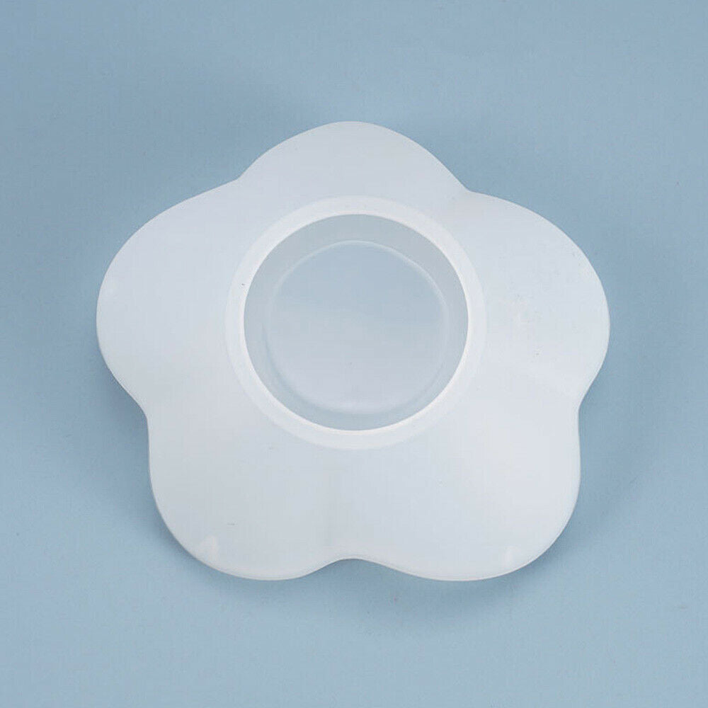 DIY Crystal Epoxy Silicone Mold Flower Petal Plate Dish Casting Making Mould