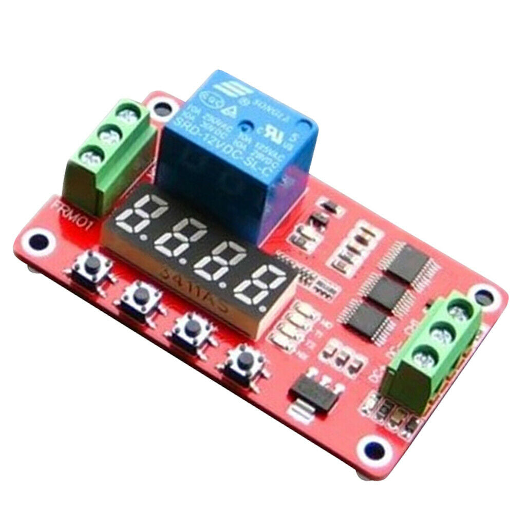 FRM01 12V Multifunction Relay Cycle Timer Module 18 Modes Programmable