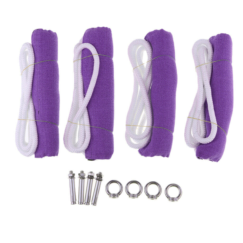 Yoga Inverted Sling Rope Aerial Yoga Swing Training Sling Strap Purple