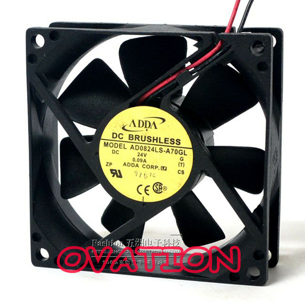 For ADDA AD0824LS-A70GL fan 80*80*25mm 24V 0.09A 2pin