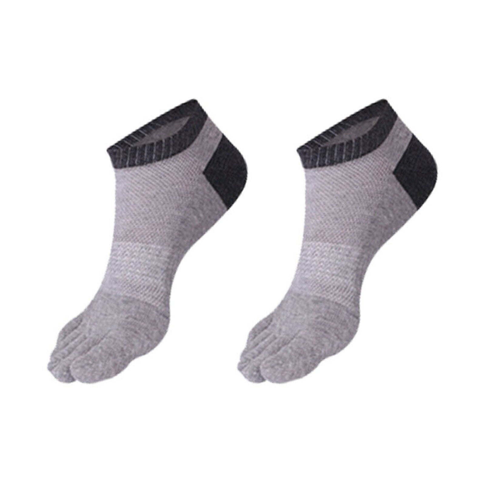 5 Pack Men Cotton Toe Five Finger Socks Low Cut Ankle Casual Sport Breathe
