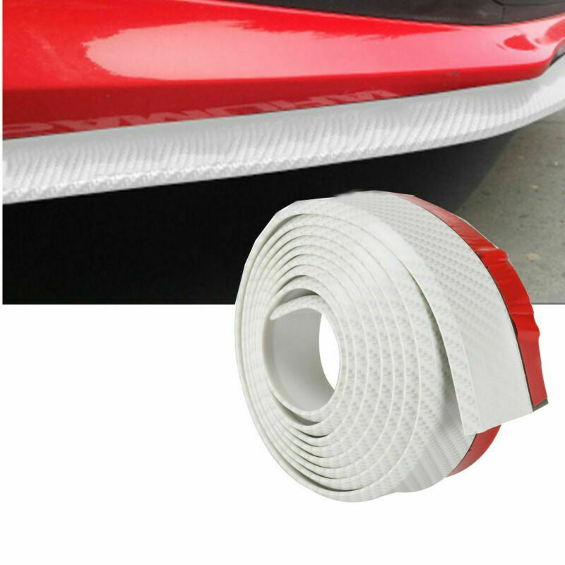 Waterproof Rubber Car Trunk Front Bumper Spoiler Side+Rear Lips Protector Skirt