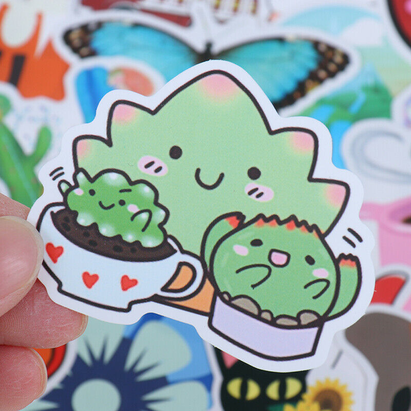 50X Cute Animals Stickers Skateboard Laptop Luggage Guitar Bike Car Decals zBDA
