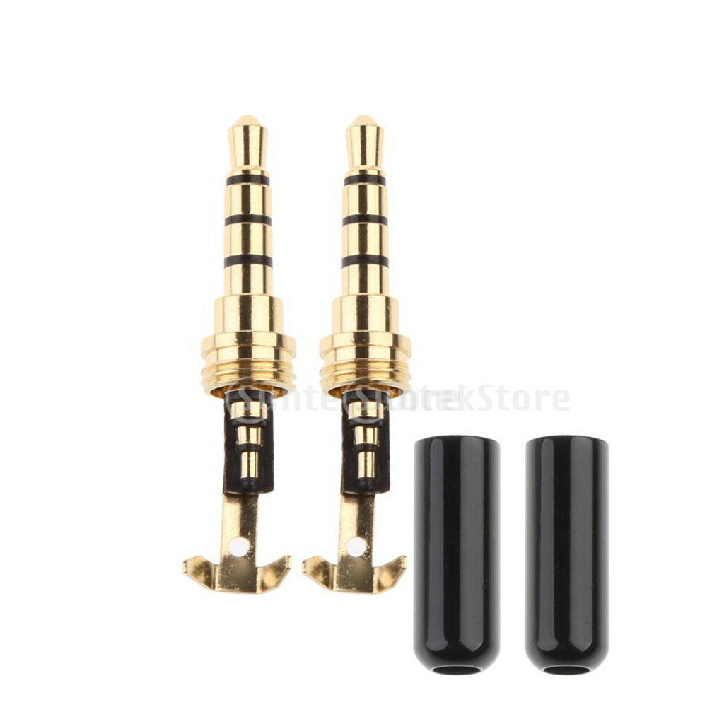 2 Pieces DIY 3.5mm Male   Port Headset Earphone Accessories Repair Part