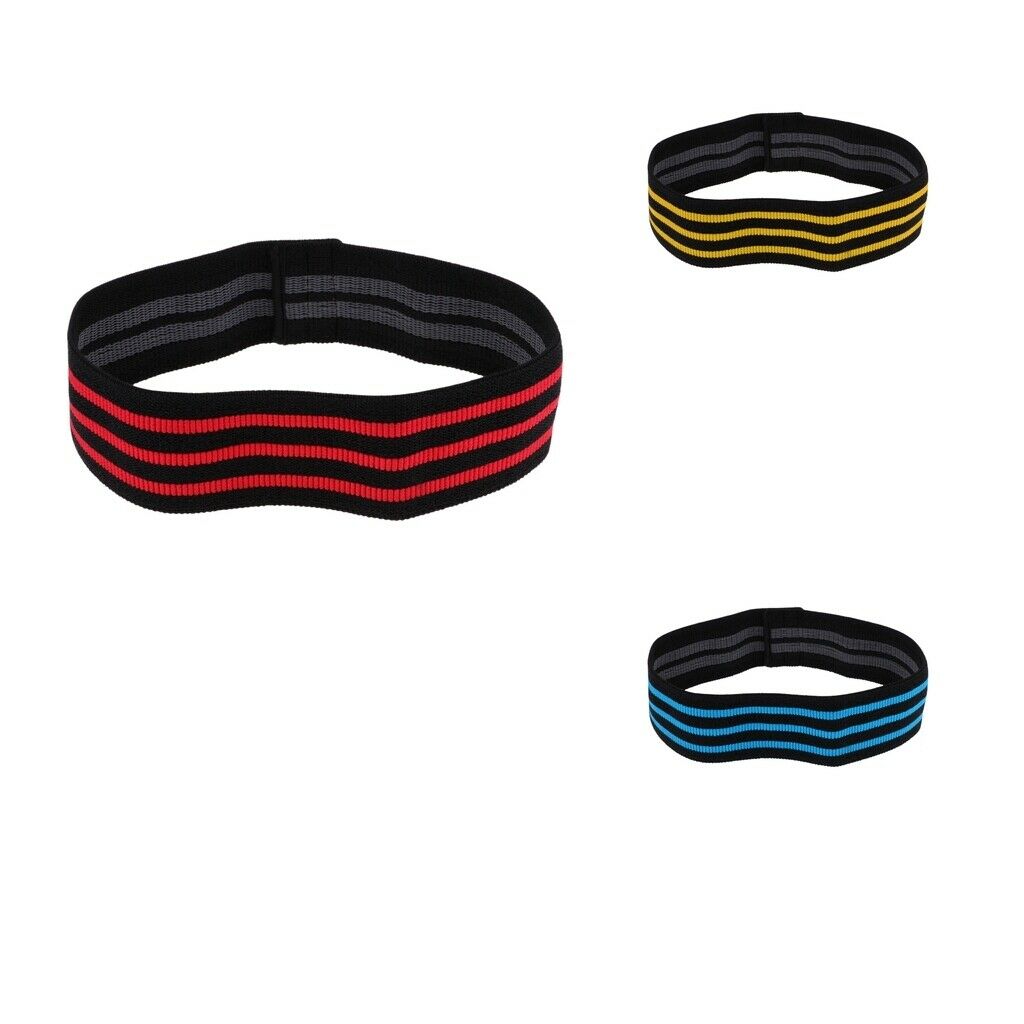 Premium Resistance Hip Bands for Gym Exercise Workout Training Yoga Yellow S