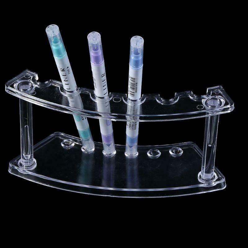 Plastic 6 Slot Pen Jewelry Display Holder Stand Display Rack High Quality